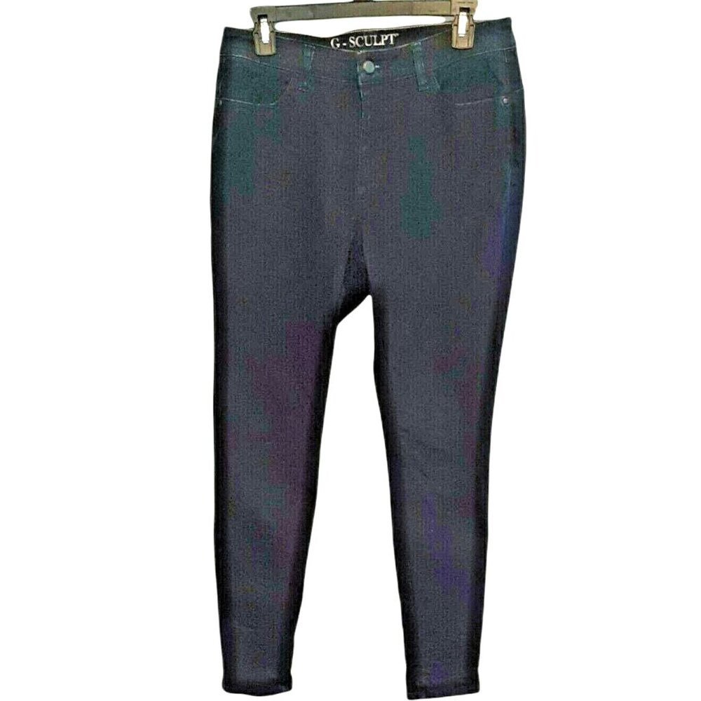Sz 10 Dark Blue Denim Skinny Jeans G by Giuliana G-Sculpt Pacific Wash HSN